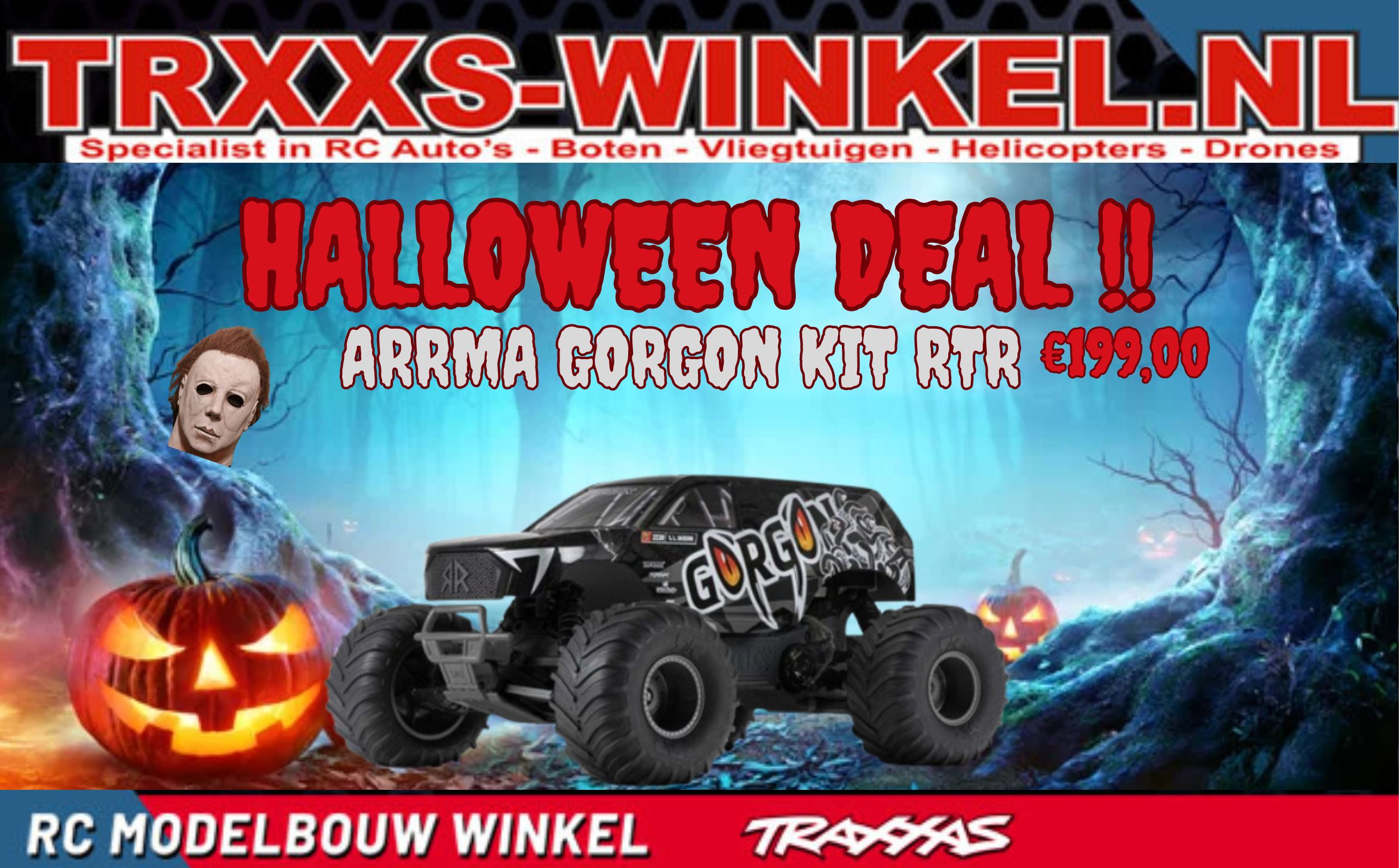 arrma gorgon kit rtr halloween deal